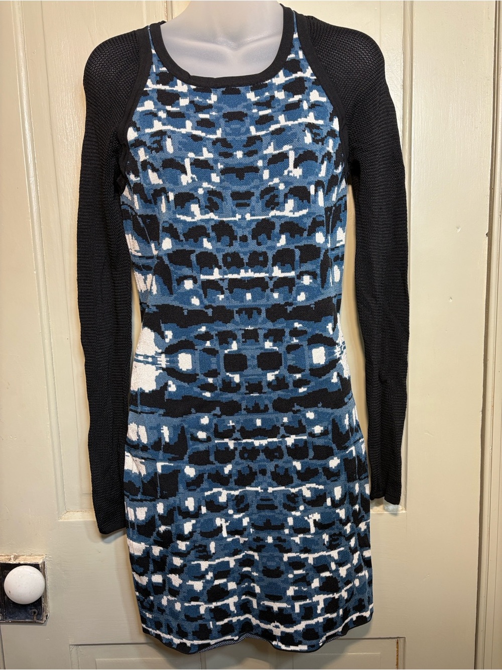 Parker Hartley BodyCon Mini Dress in Artic Blue